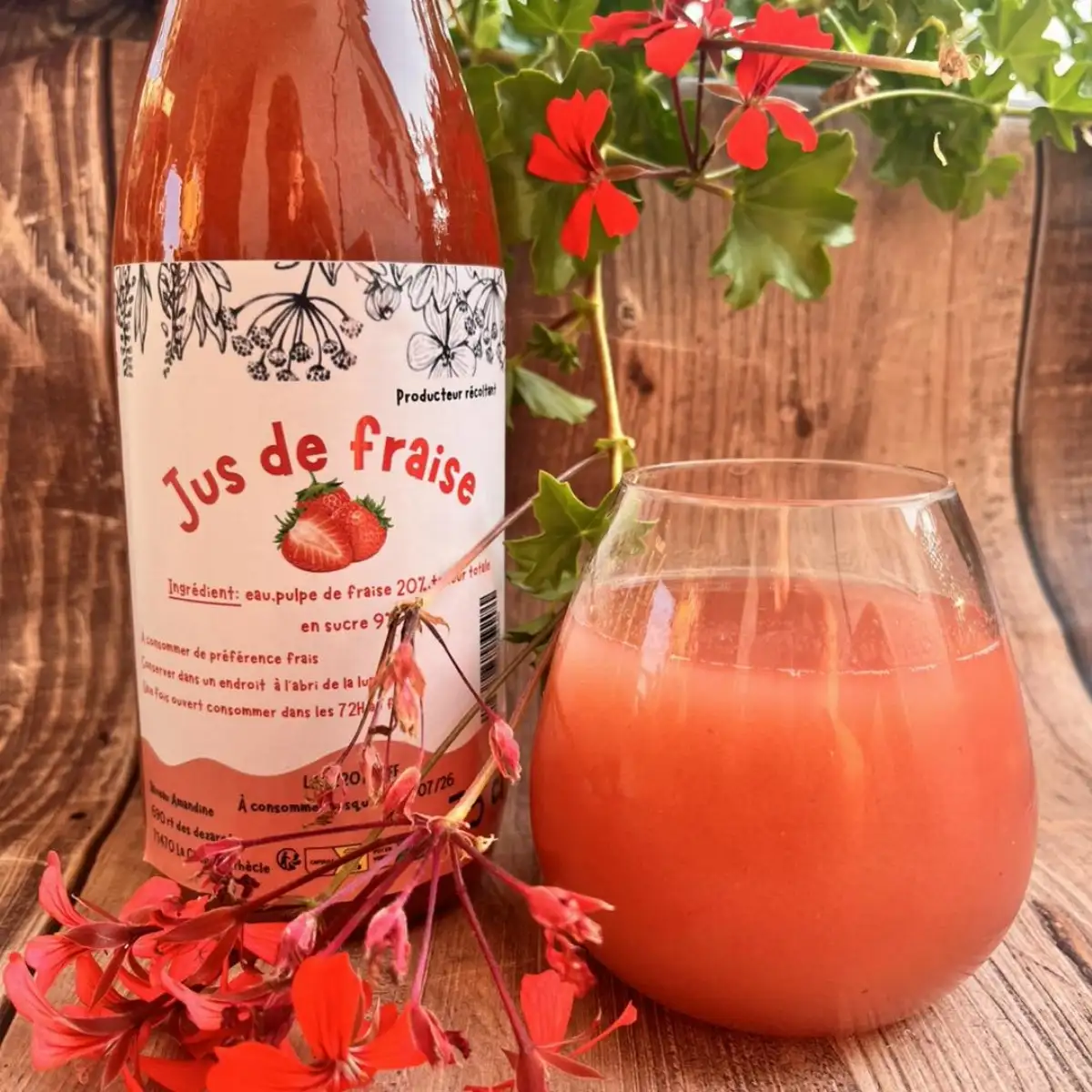 Jus de fraise 75cl